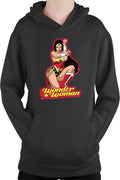 Hanorac copii Wonder Woman Red Lady Cartoon English Power Star
