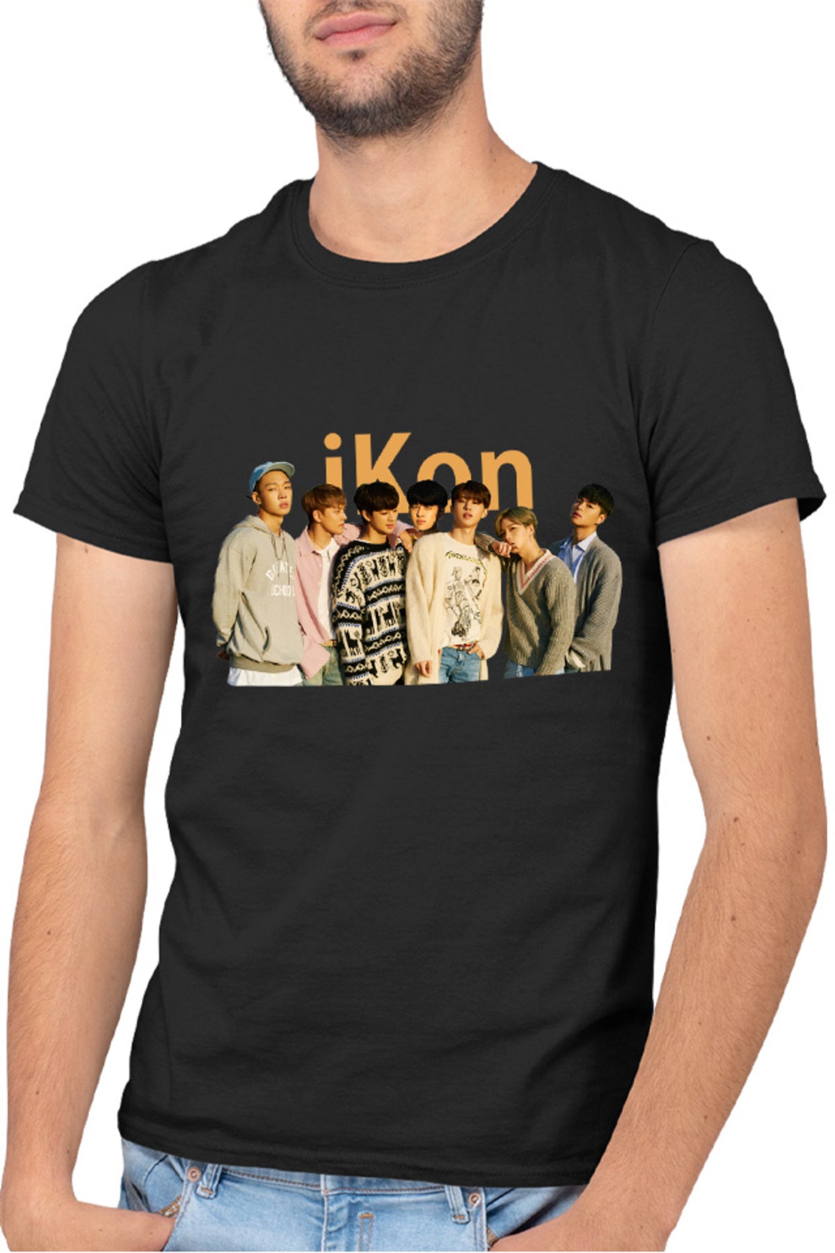 Tricou barbati iKon Group Western Outfit Era ComeBack Live Stage Concert