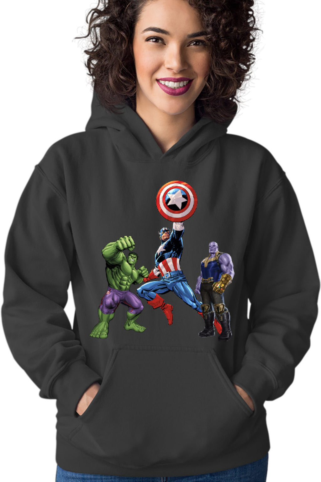 Hanorac dama Captain America Hulk Thanos Marvel Avangers Comics Cartoons