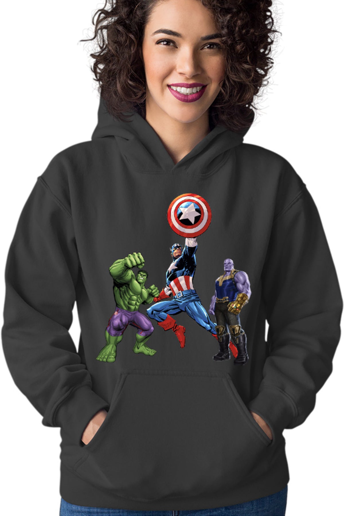 Hanorac dama Captain America Hulk Thanos Marvel Avangers Comics Cartoons