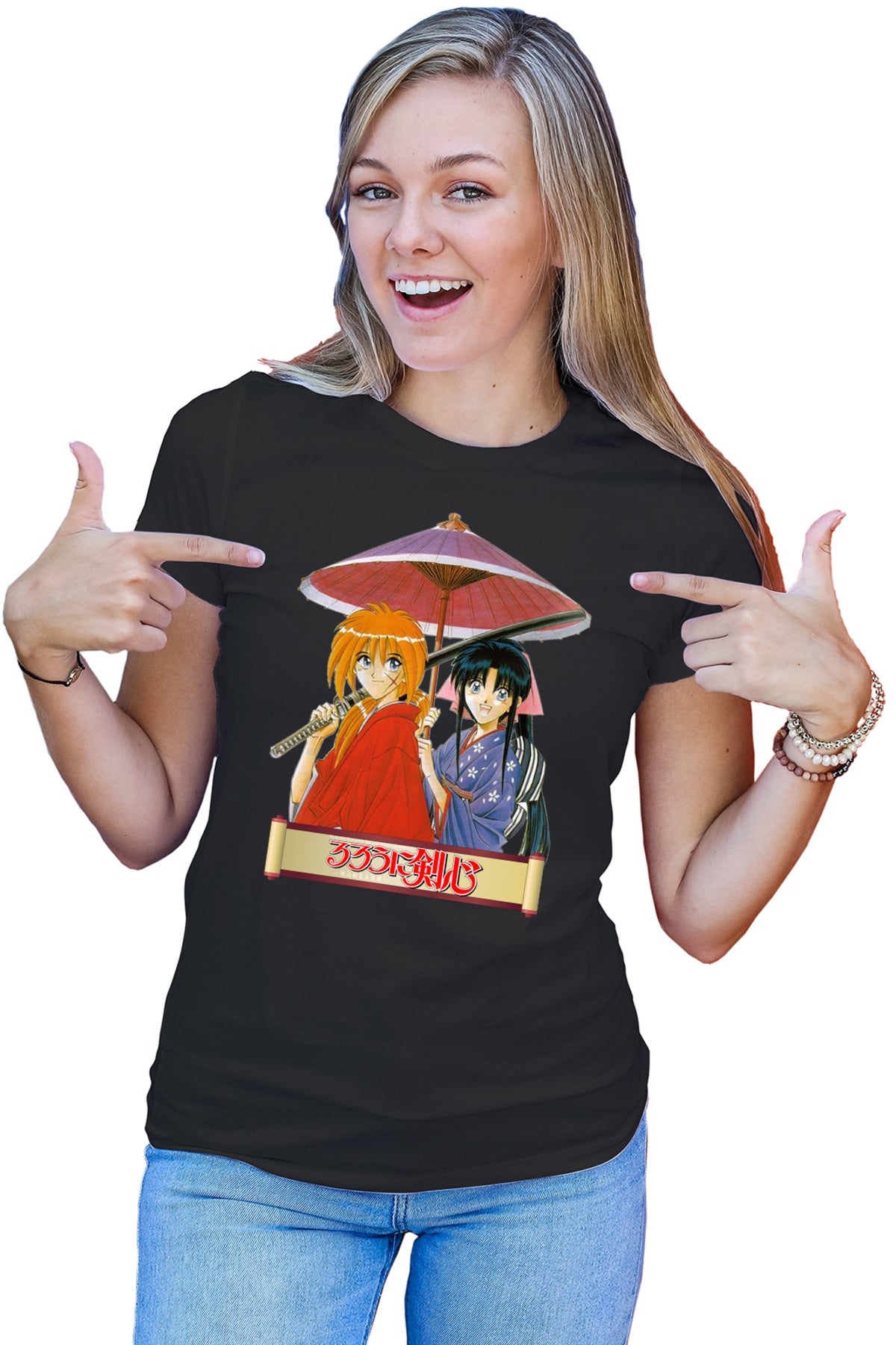Tricou dama Rurouni Kenshin Couple Umbrella Killakill