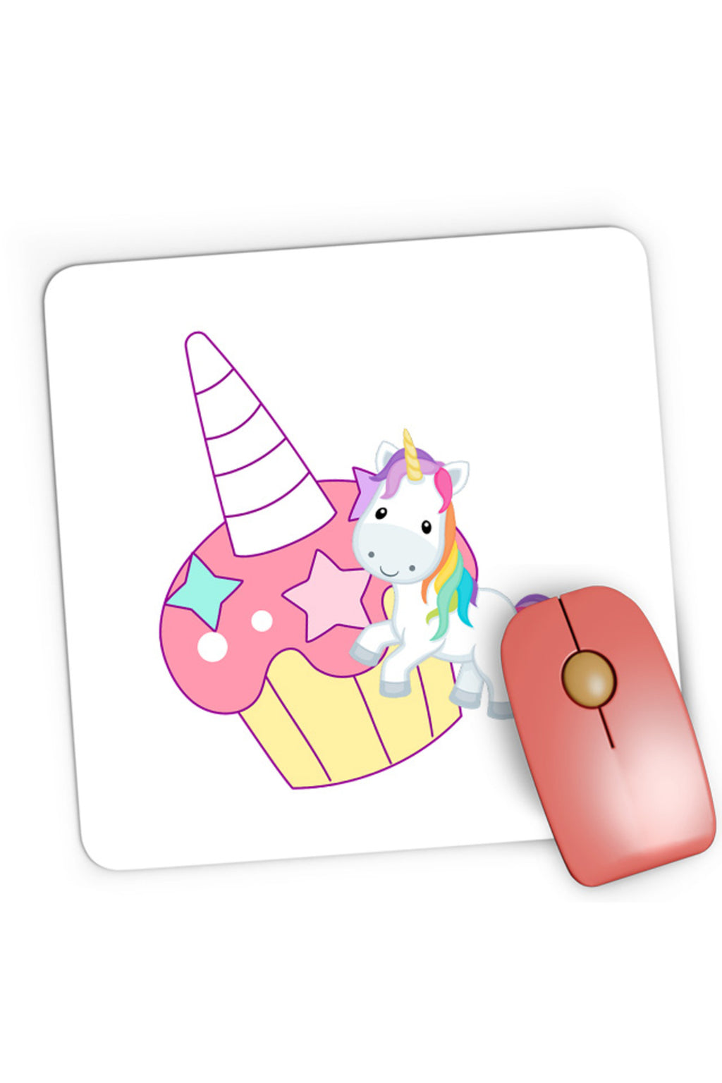 Mousepad Gaming Unicorn Squad Muffin Colorful Luck, 21x19 cm