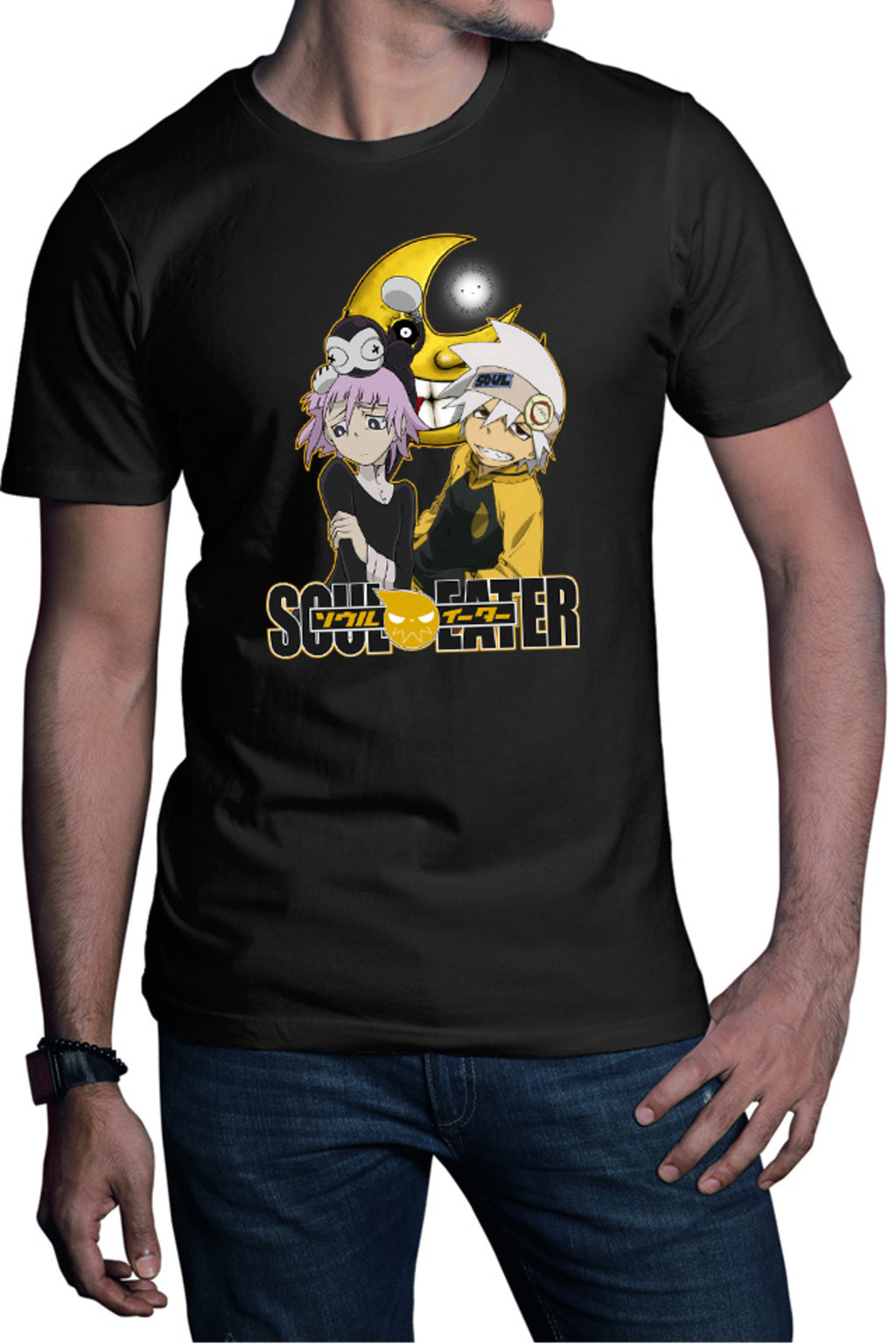 Tricou barbati Soul Eater Soul Half Moon Anime Kage Trap