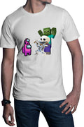 Tricou barbati Clash Royale Minecraft Scared Skeleton Event Among Us Crew