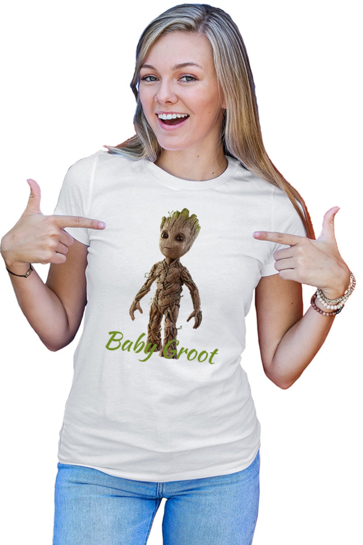 Tricou dama Baby Groot Nature Living Planet Gamora Rocket
