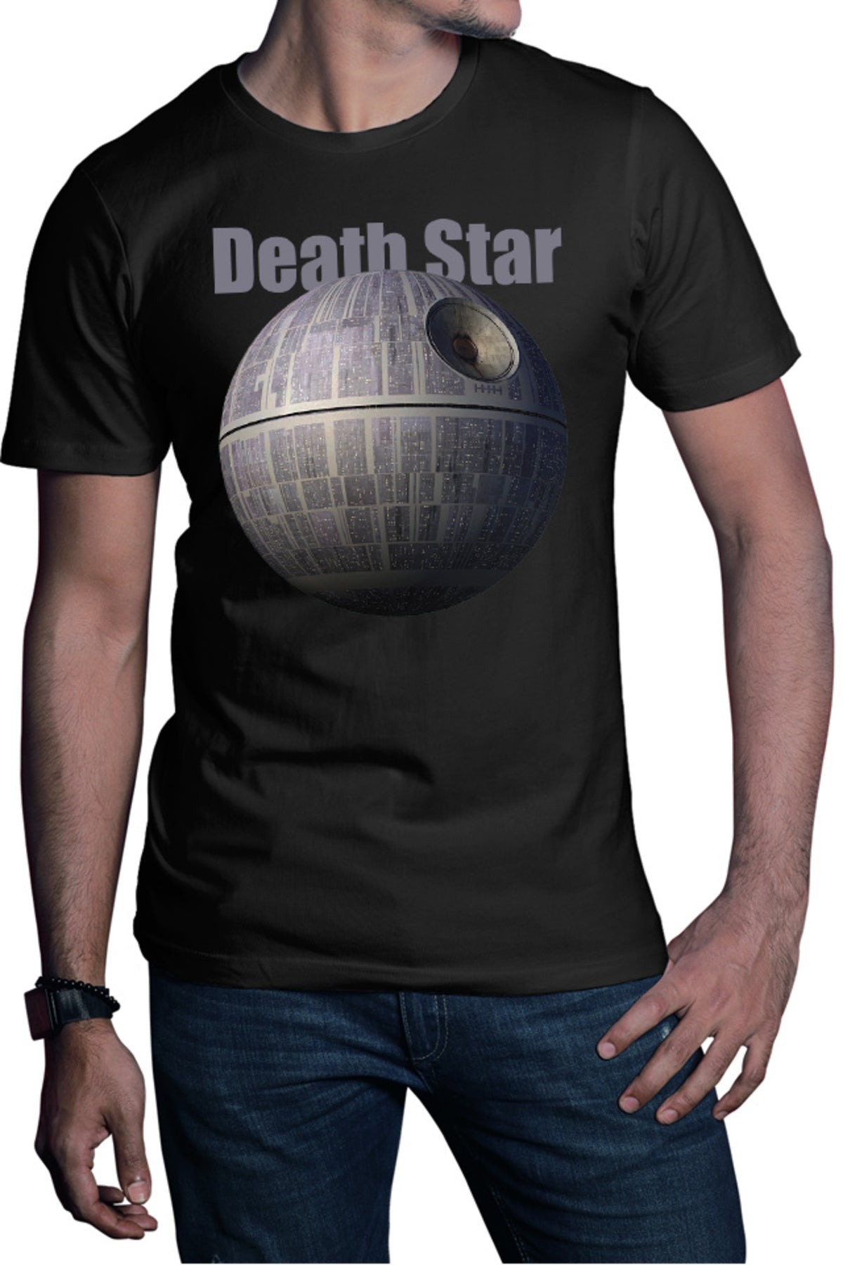 Tricou barbati Star Wars Death Star Planet Bad Alien Species