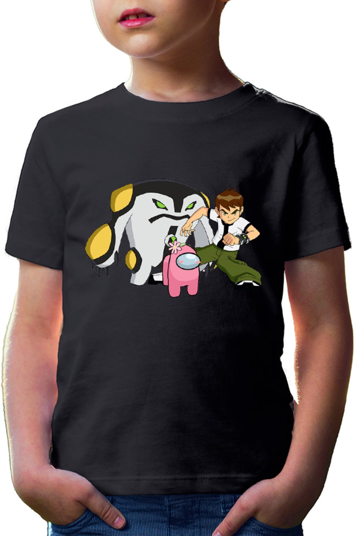Tricou copii Among Us Flower Cute Ben 10 Monster Transform Teen