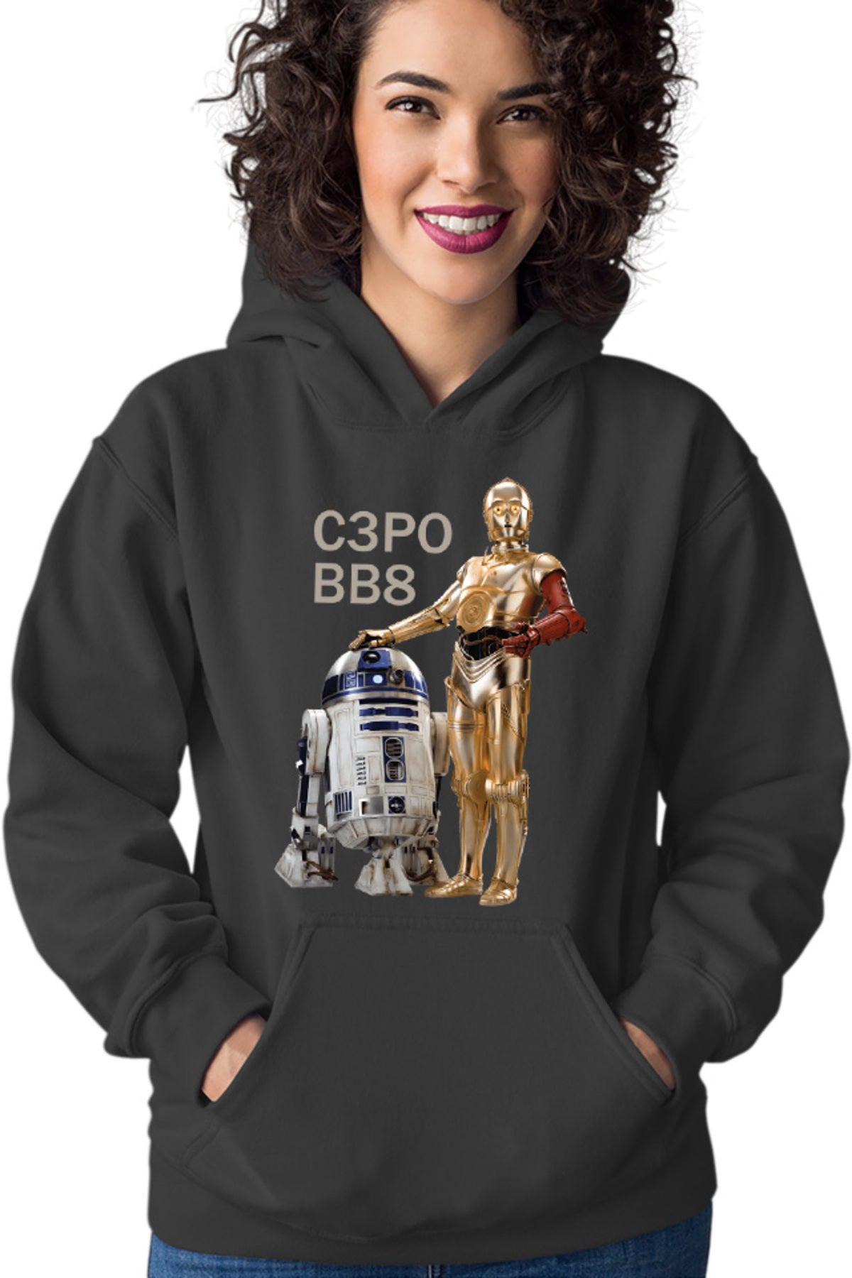Hanorac dama Star Wars Robots BB8 S3PO Droid
