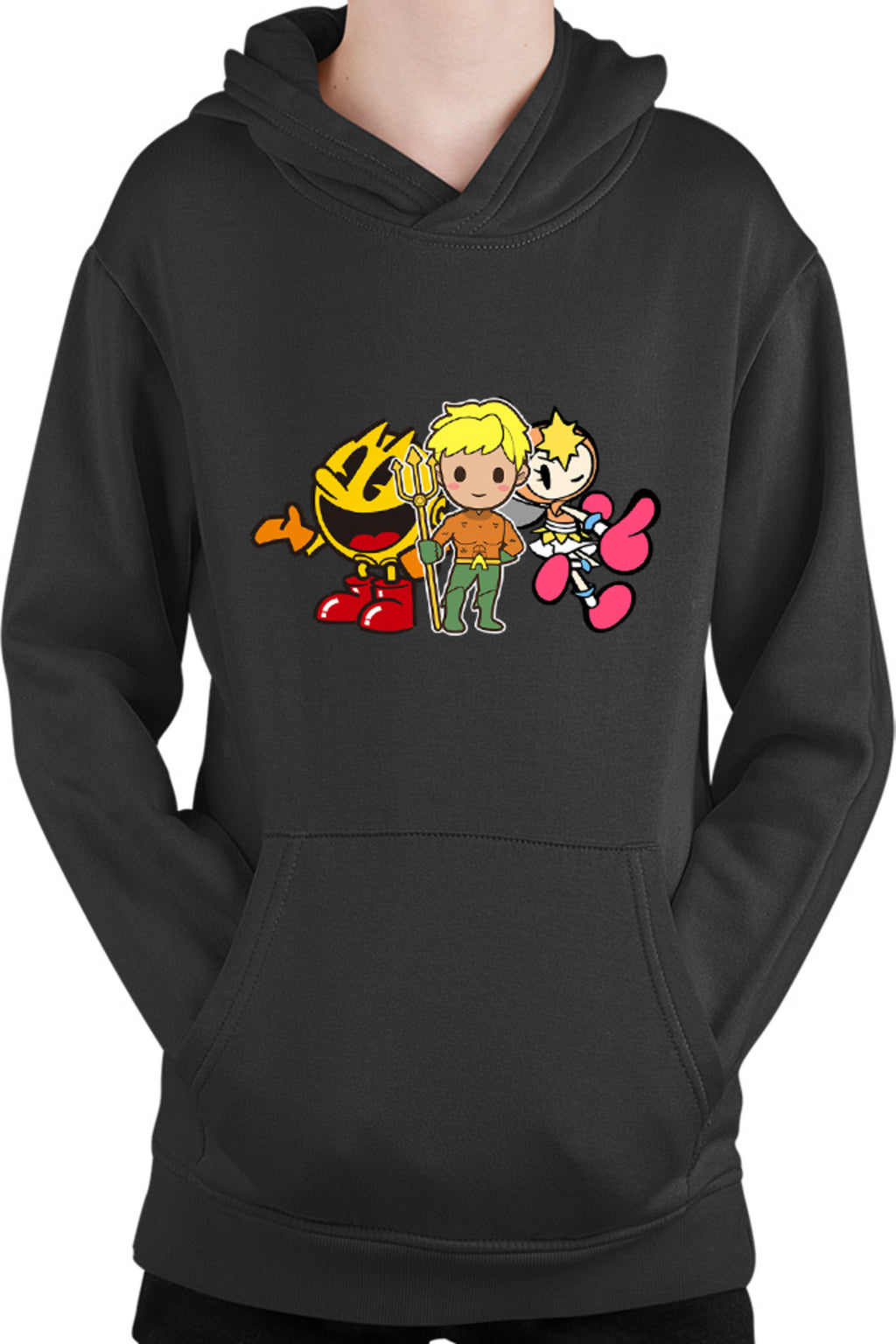 Hanorac copii Aquaman Pac Man Bubble Bomberman Lady Action