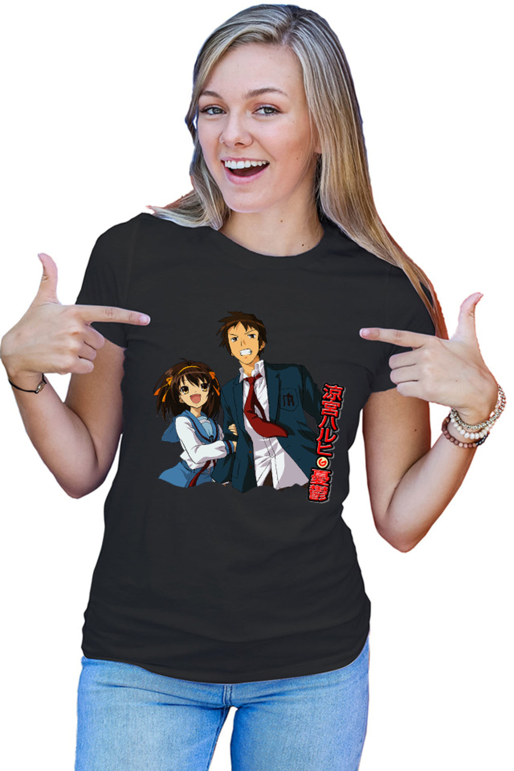 Tricou dama Haruhi Suzumiya Itsuki Random Paranormal Ghost SOS