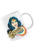 Cana Wonder Woman Retro Comics Star Beautiful Power, alba, 330 ml
