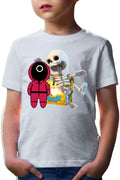 Tricou copii Clash Royale Skeleton Chest Box Loot Squid Game Show