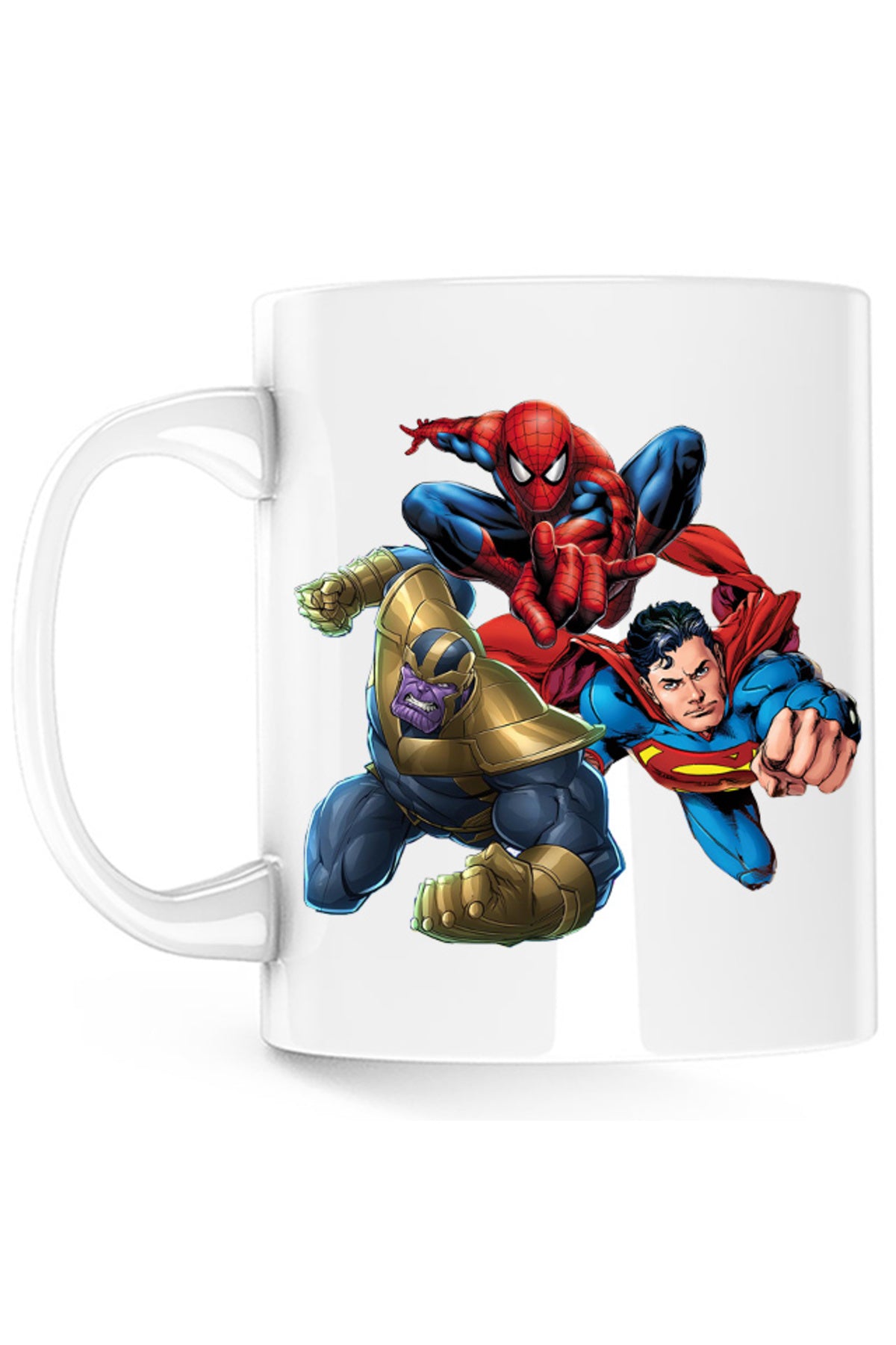 Cana Thanos Superman Spiderman Hero Gems Avangers, alba, 330 ml