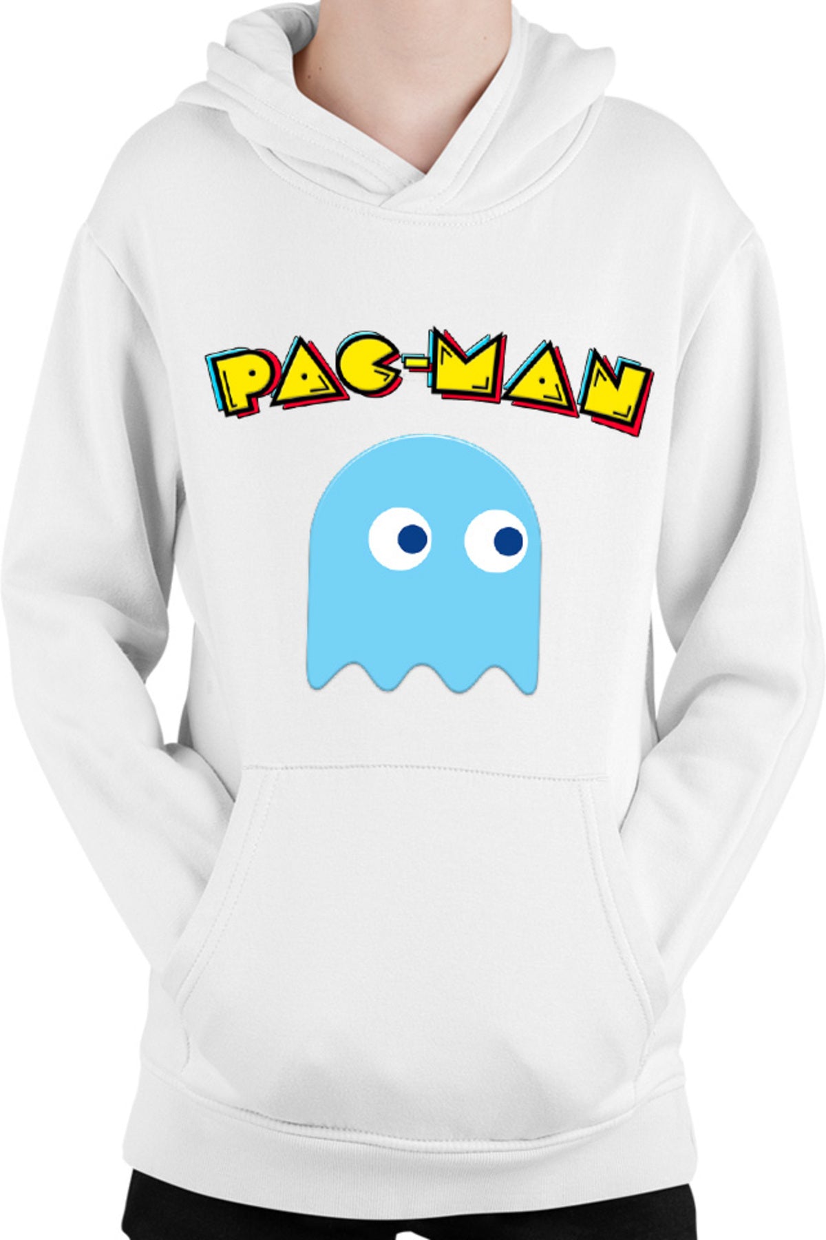 Hanorac copii Pac Man Blue Ghost Monster Logo