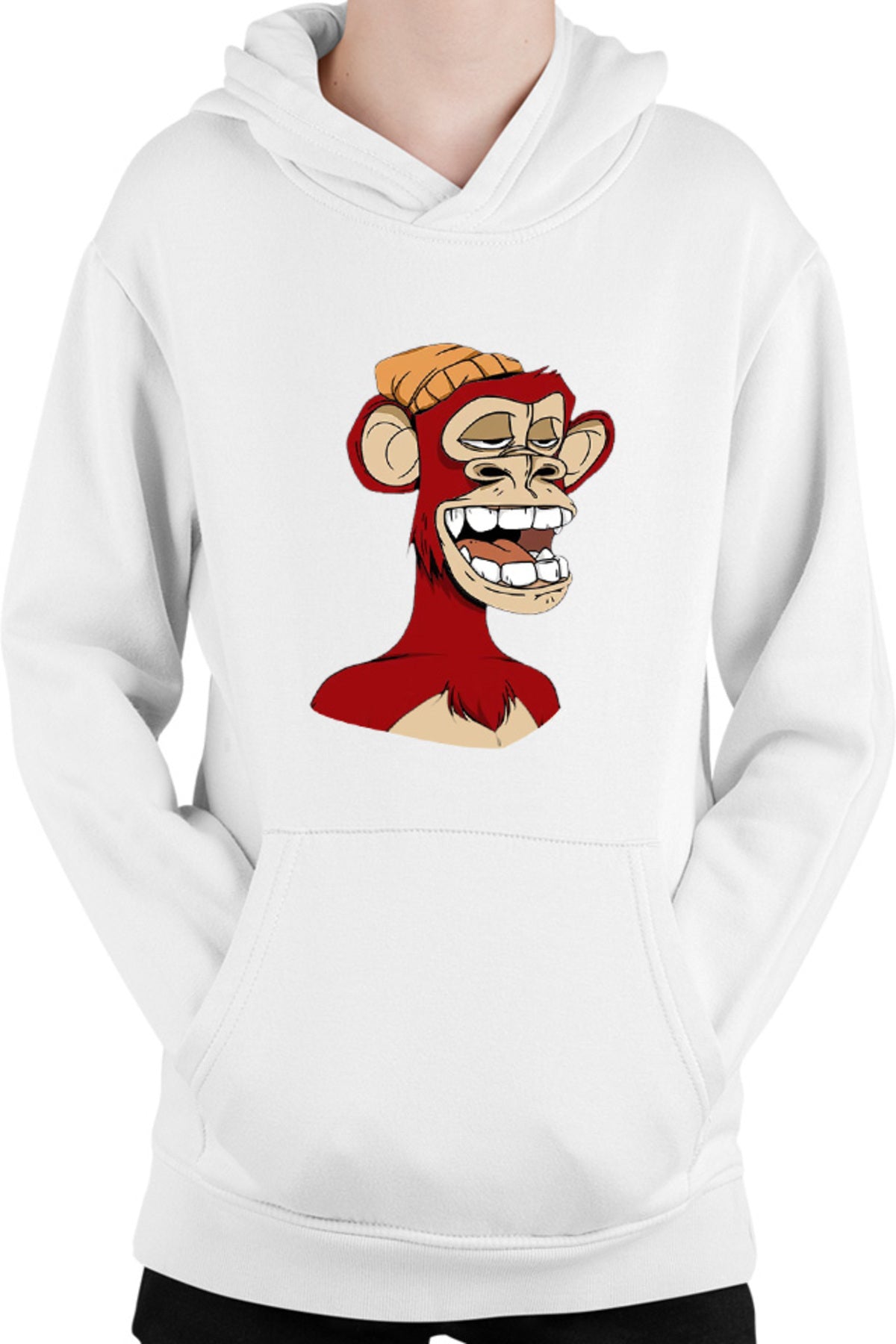 Hanorac copii NFT Monkey Artist Brilliant Idea Concept Block Chain