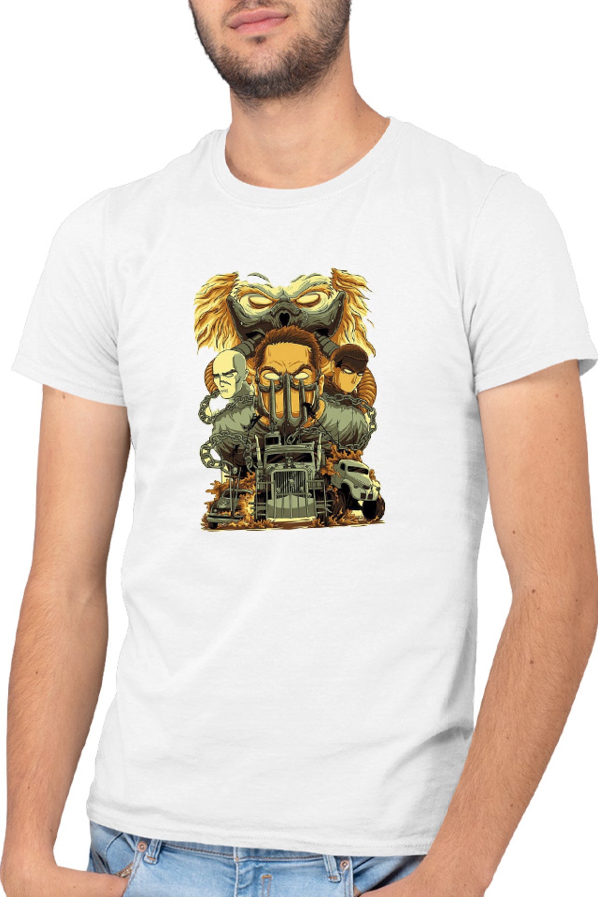 Tricou barbati Mad Max Post Apocaliptic Mel Gibson Societal Collapse