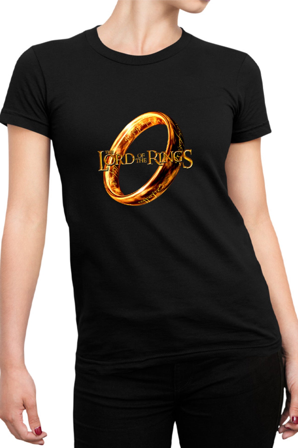 Tricou dama Lord of the Rings Logo Action Legend Hobbit Elf