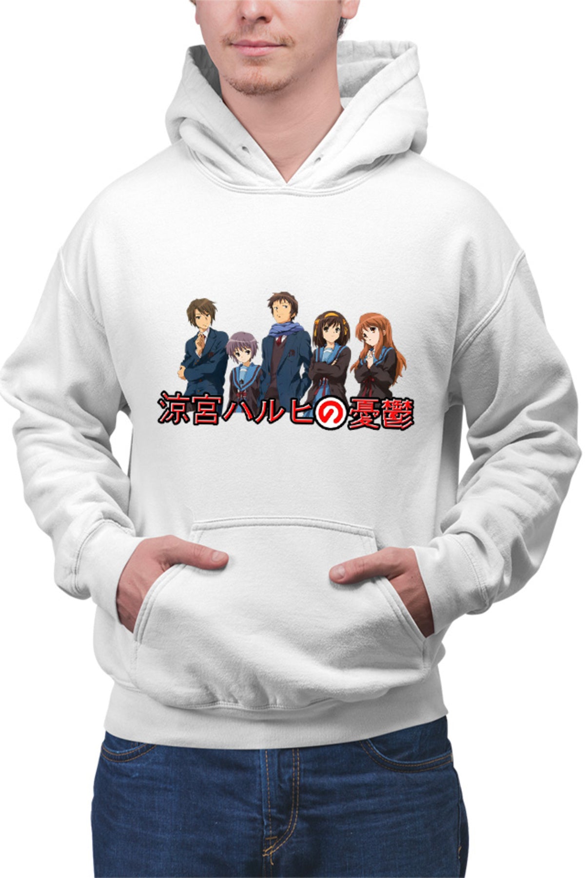 Hanorac barbati Haruhi Suzumiya Yuki Itsuki Kyon Mitsuru School Slice of Life