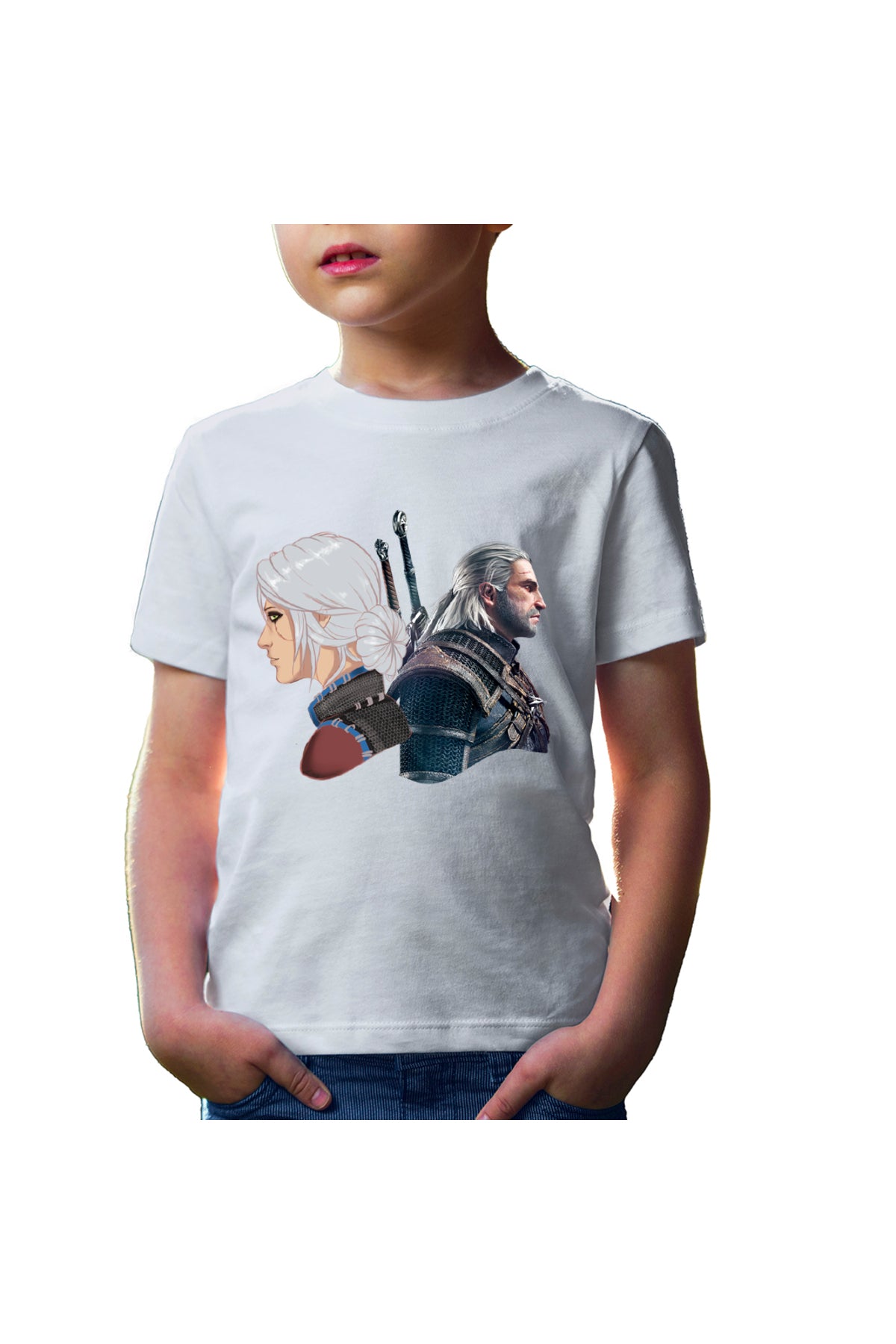 Tricou copii The Witcher Geralt Ciri Xbox Game Nvidia
