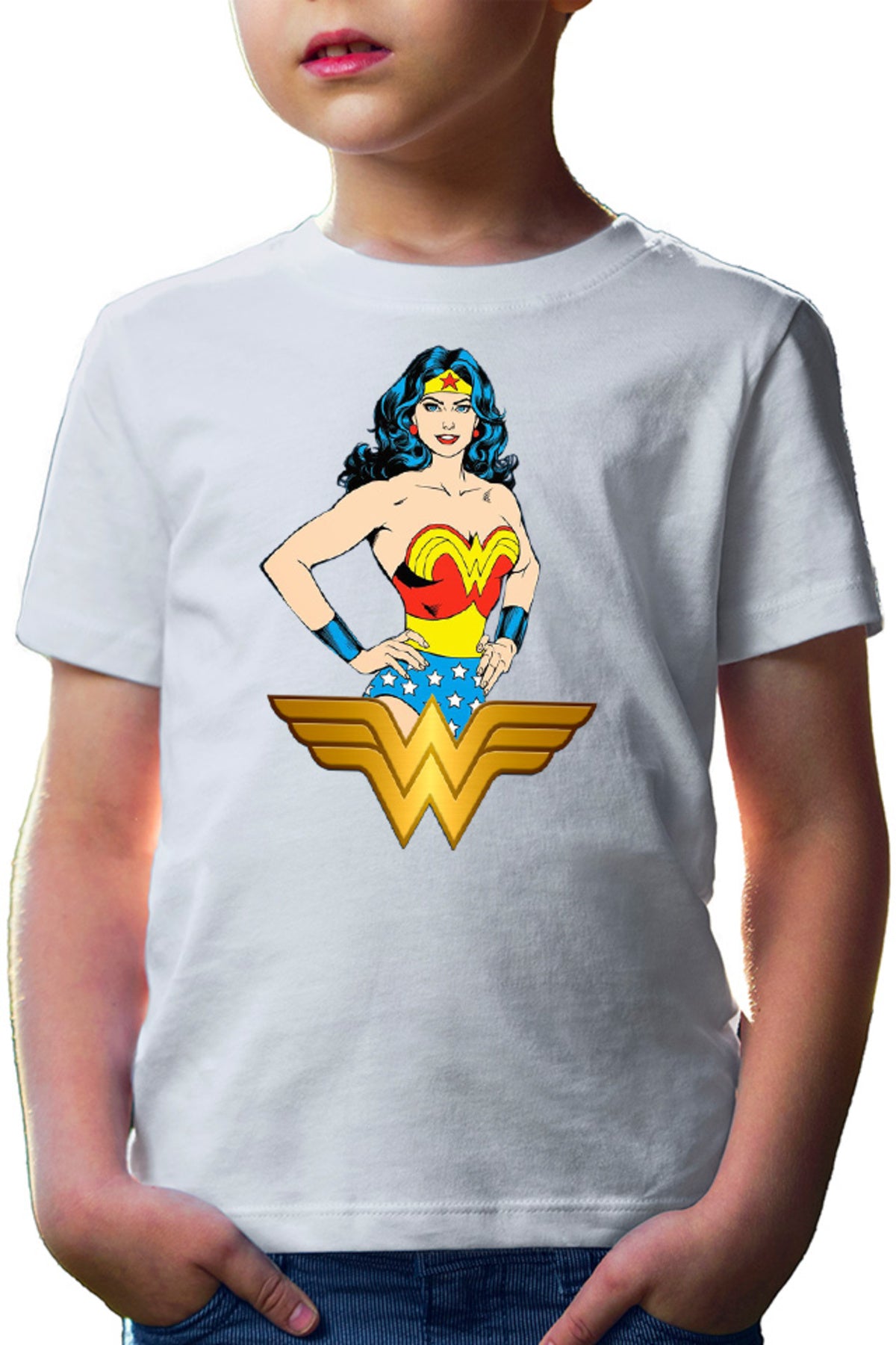 Tricou copii Wonder Woman Symbol Adventure Help Psychology