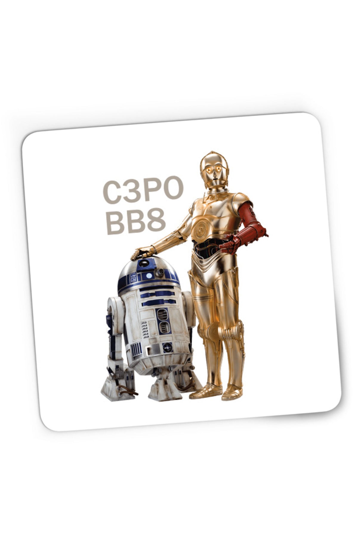 Mousepad Gaming Star Wars Robots BB8 S3PO Droid, 21x19 cm