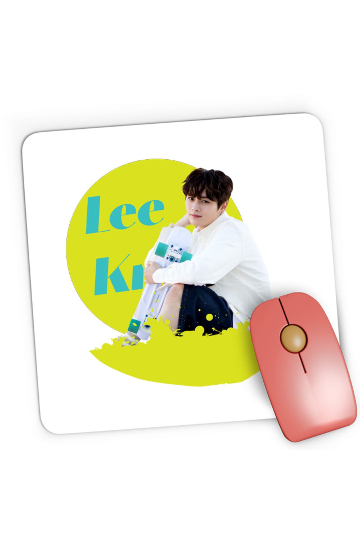 Mousepad Gaming Stray Kids Lee Know Small Vocals Rapper God, 21x19 cm
