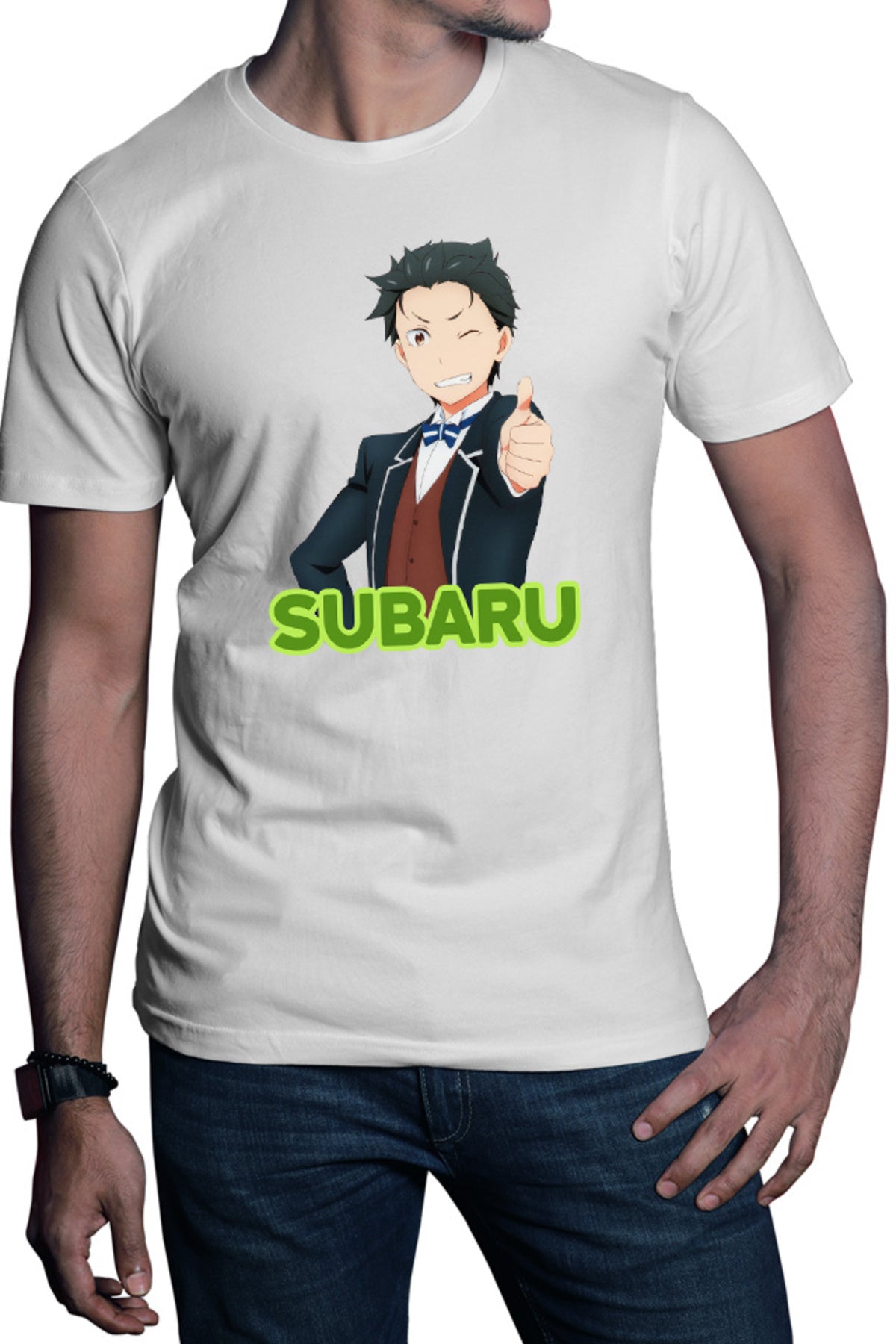 Tricou barbati Re Zero Subaru Costume Like Weddning Repeat