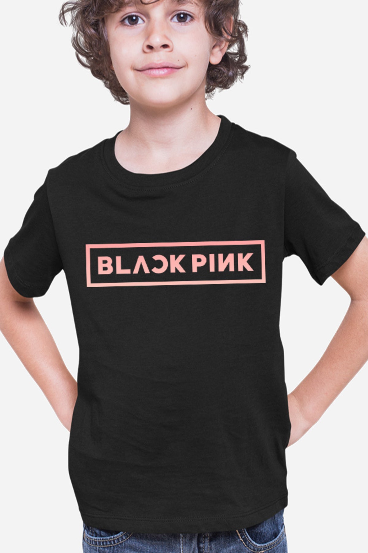Tricou copii Blackpink In Your Area Logo Motto K-Pop