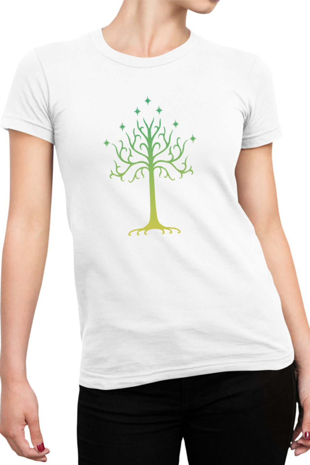 Tricou dama Lord of the Rings Tree Life Huge Magical Strong Life