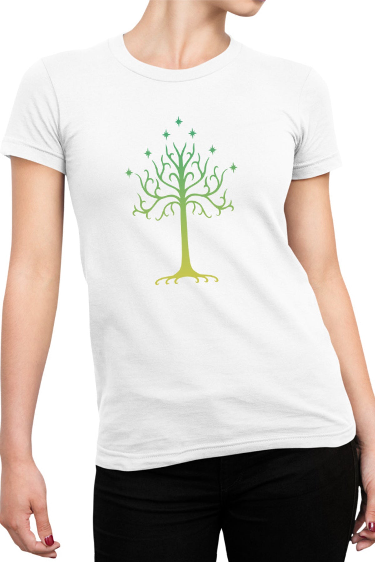 Tricou dama Lord of the Rings Tree Life Huge Magical Strong Life
