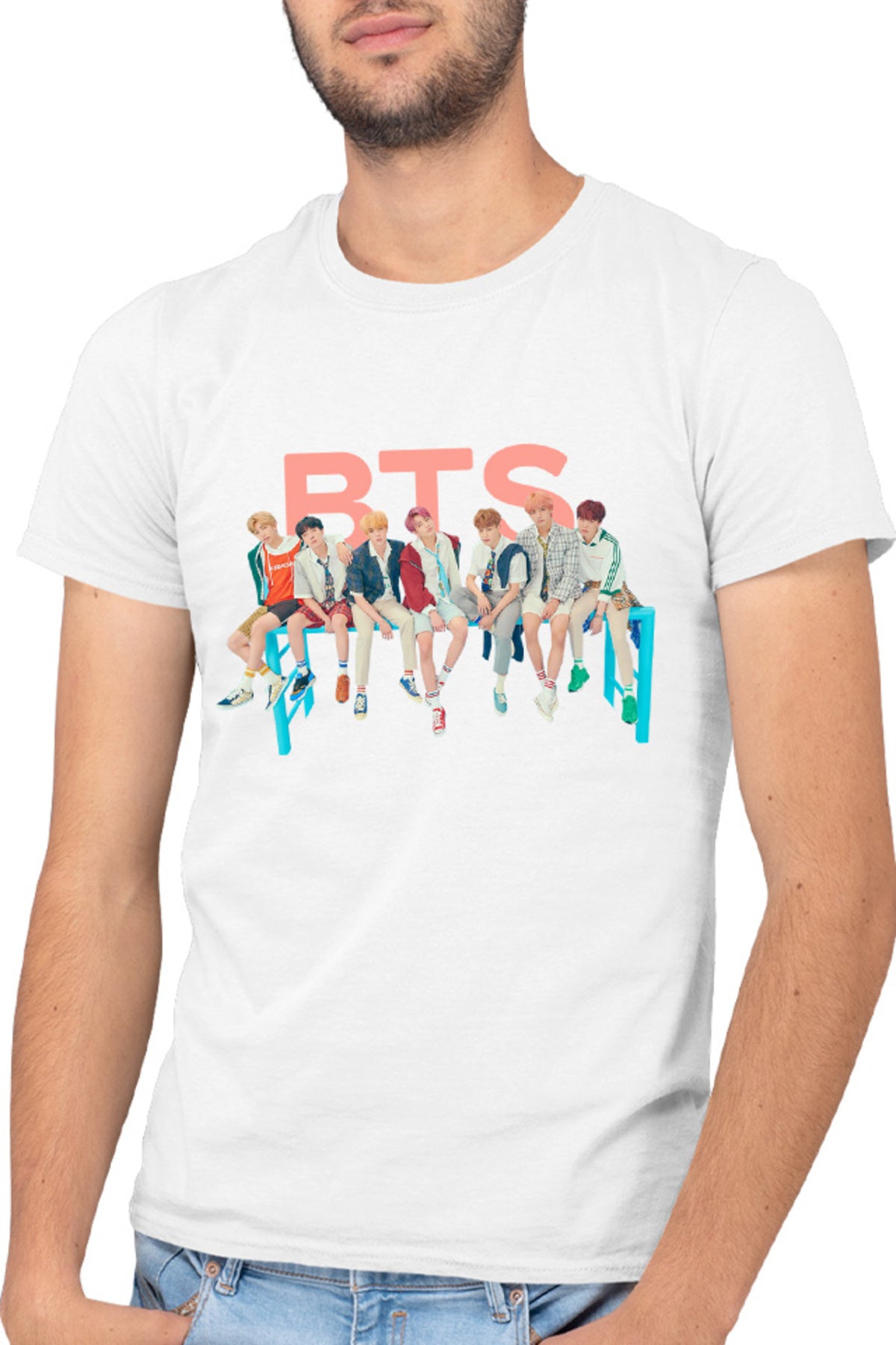 Tricou barbati BTS All Members DNA Era Debut World Wide