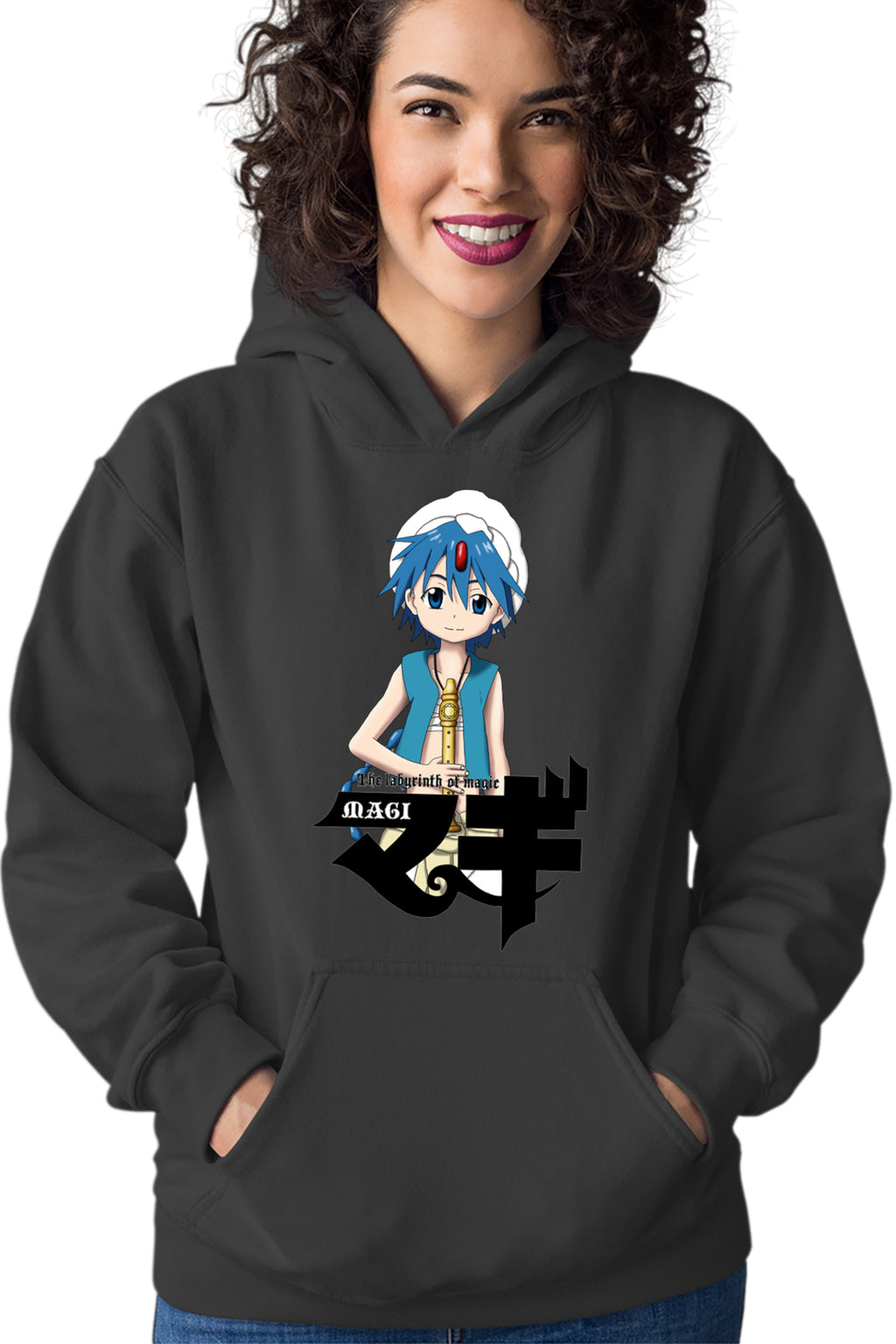 Hanorac dama Magi The Labyrinth of Magic Alladin Flute Logo