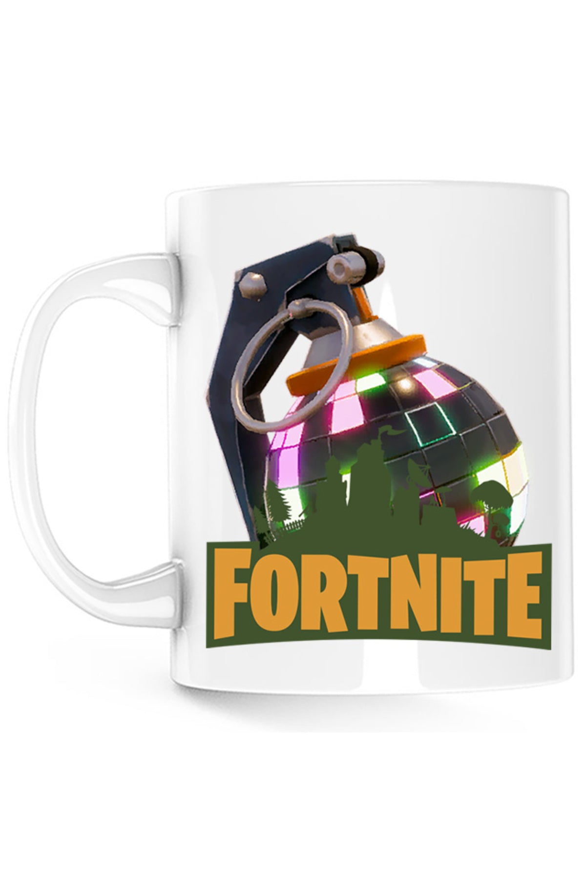 Cana Fortnite Colorful Game Children Skins Building Map, alba, 330 ml