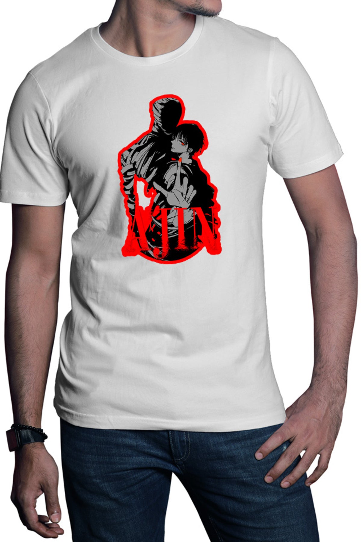 Tricou barbati Ajin Nagai Kei Gore Paranormal Horror Anime