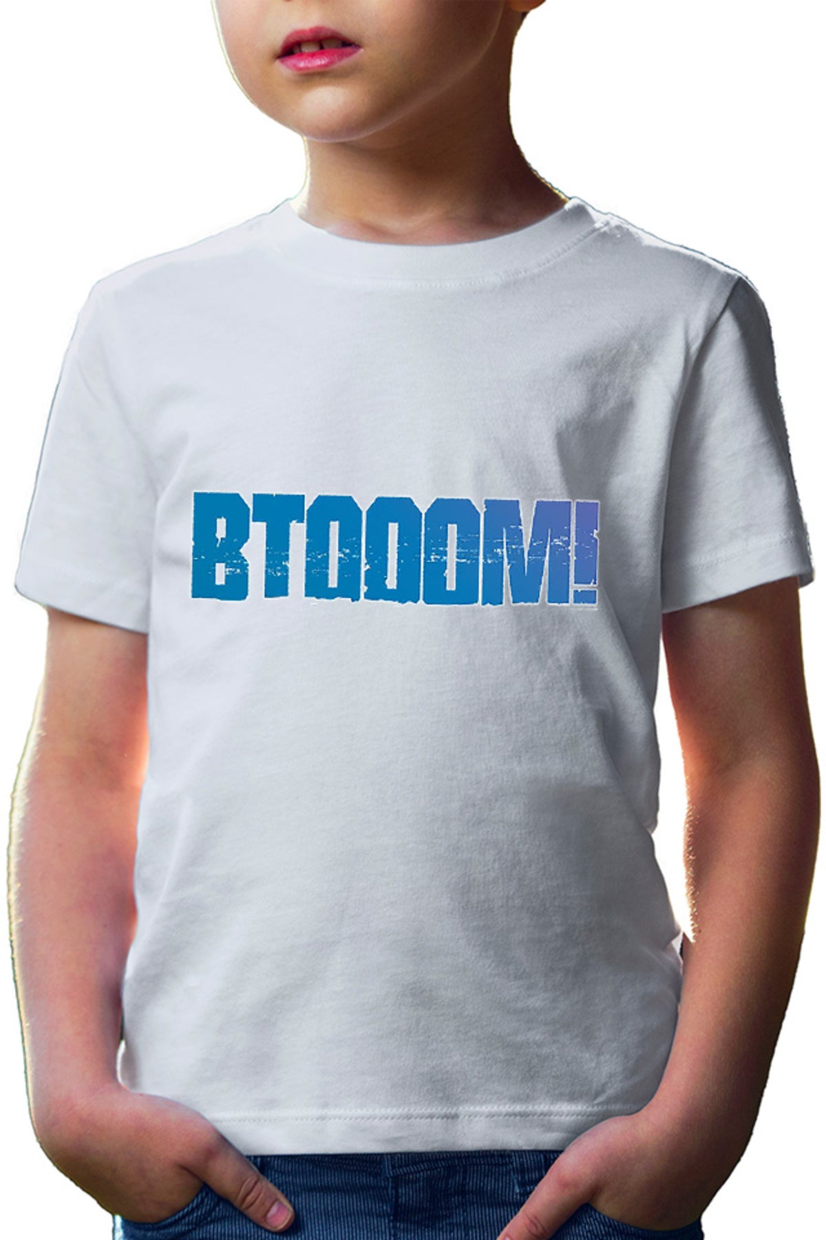 Tricou copii Btooom! Logo Isekai Tragic Shounen Game Players Stone
