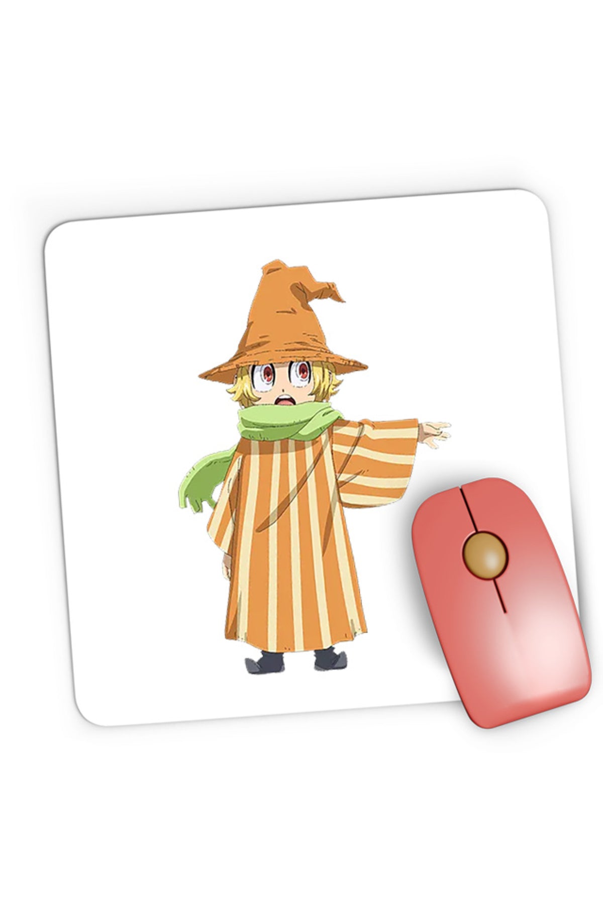 Mousepad Gaming Muhyo Roji Page Klaus Magic Wizard Pumkin Chibi Animation Fantasy, 21x19 cm
