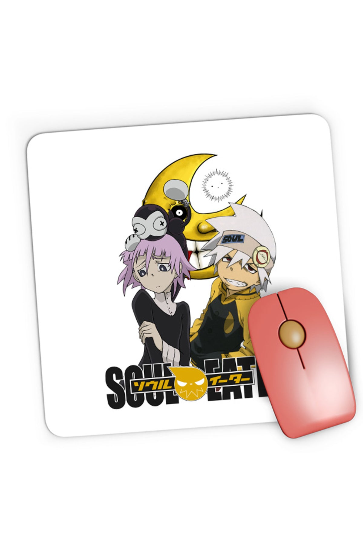 Mousepad Gaming Soul Eater Soul Half Moon Anime Kage Trap, 21x19 cm