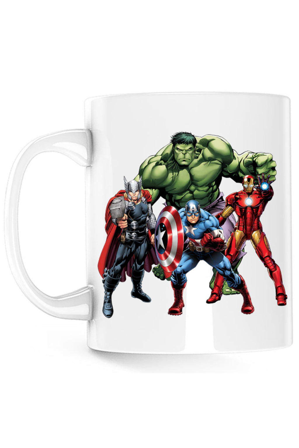 Cana Thor Hulk Ironman Captain America Cool Pose Animation, alba, 330 ml
