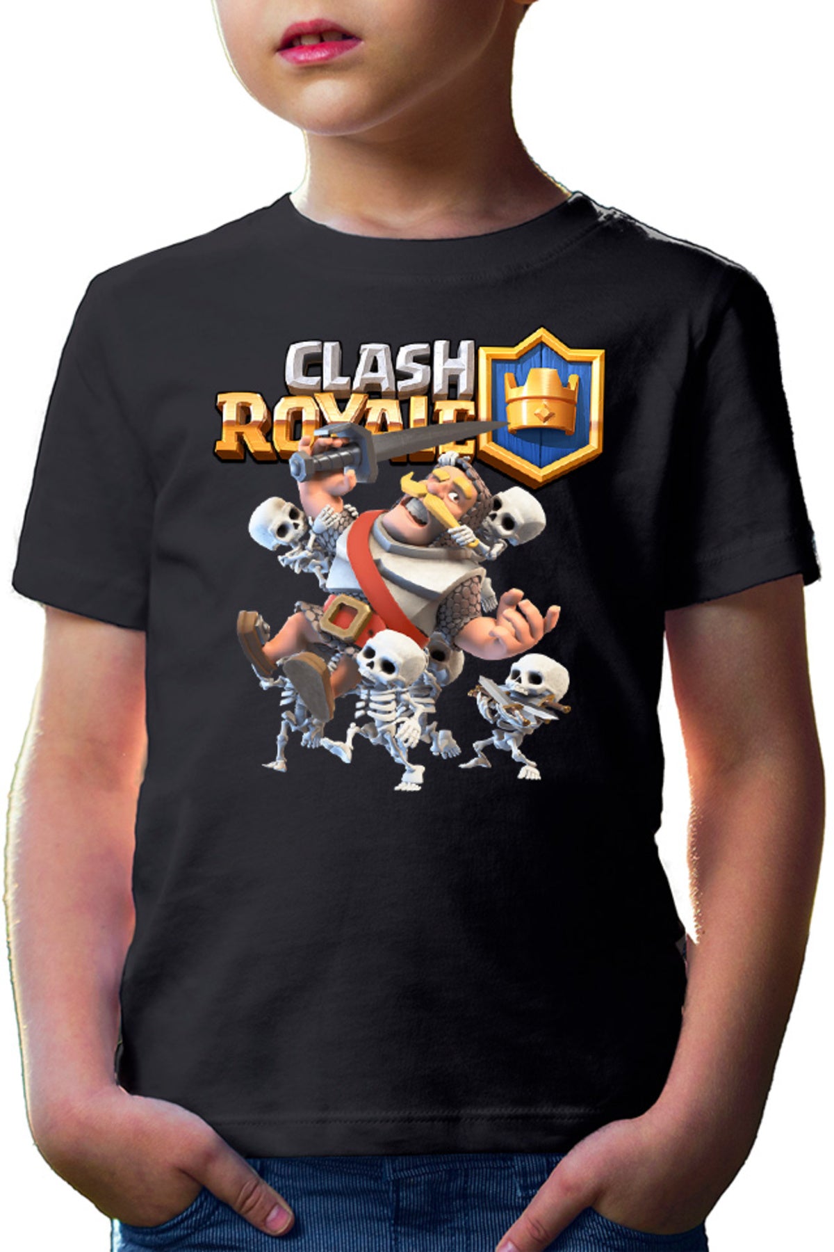 Tricou copii Clash Royale Skeleton Full Team Aggresive Plan Game