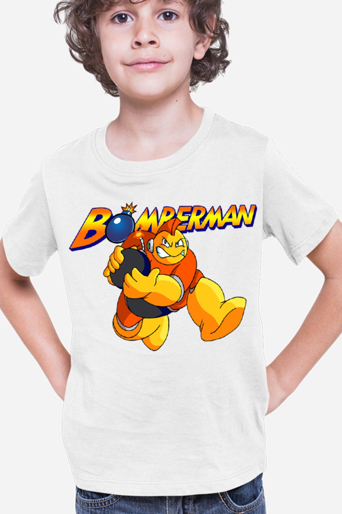 Tricou copii Bomberman Run Bomb Logo Action