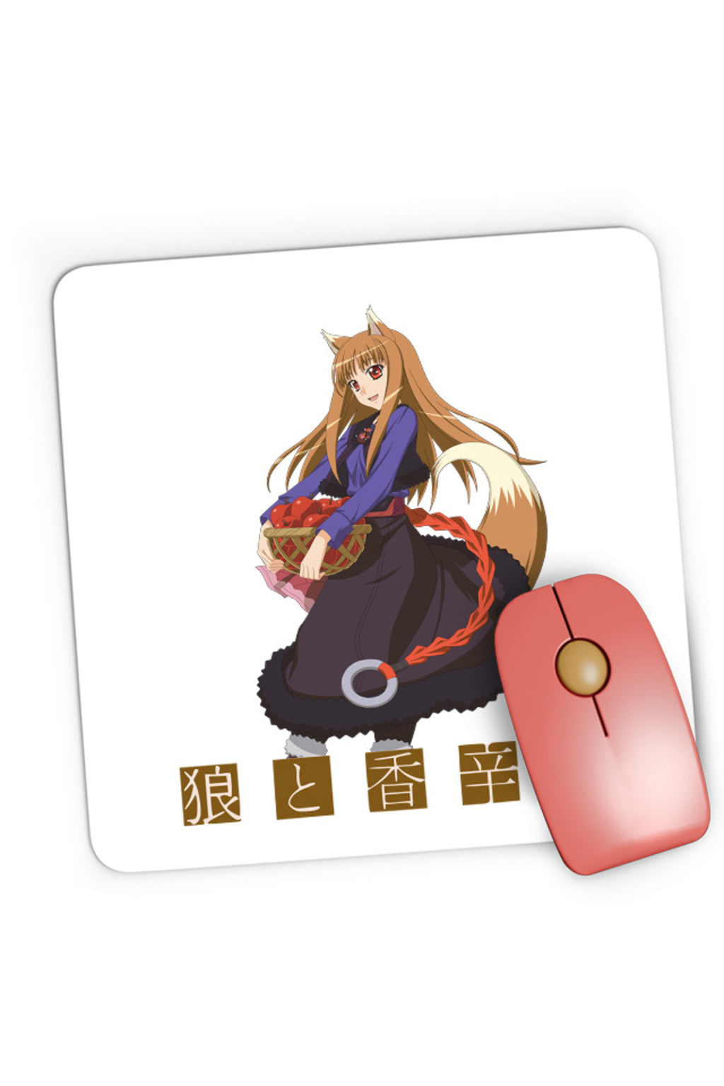 Mousepad Gaming Spice And Wolf Holo Apple Fantasy Otaku Cosplay, 21x19 cm