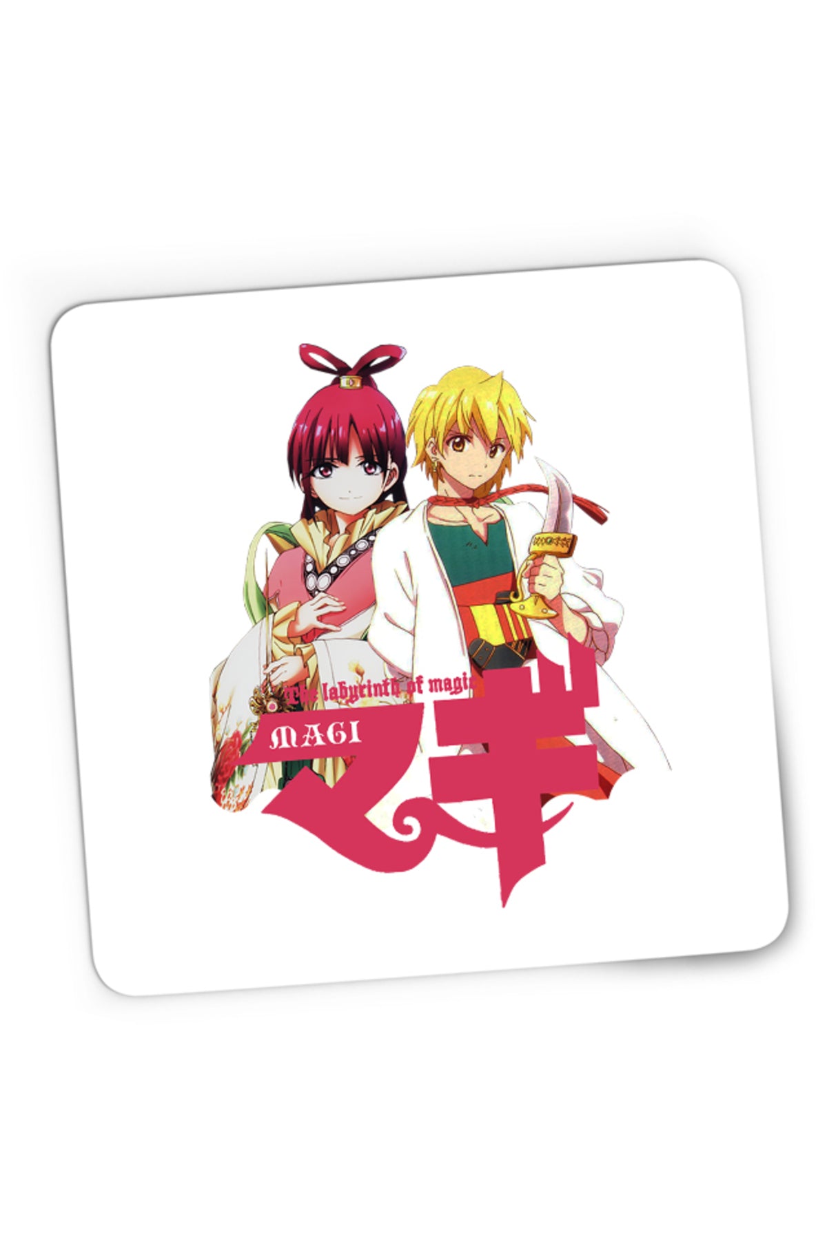 Mousepad Gaming Magi The Labyrinth of Magic Kougyoku Queen Alibaba Protect, 21x19 cm