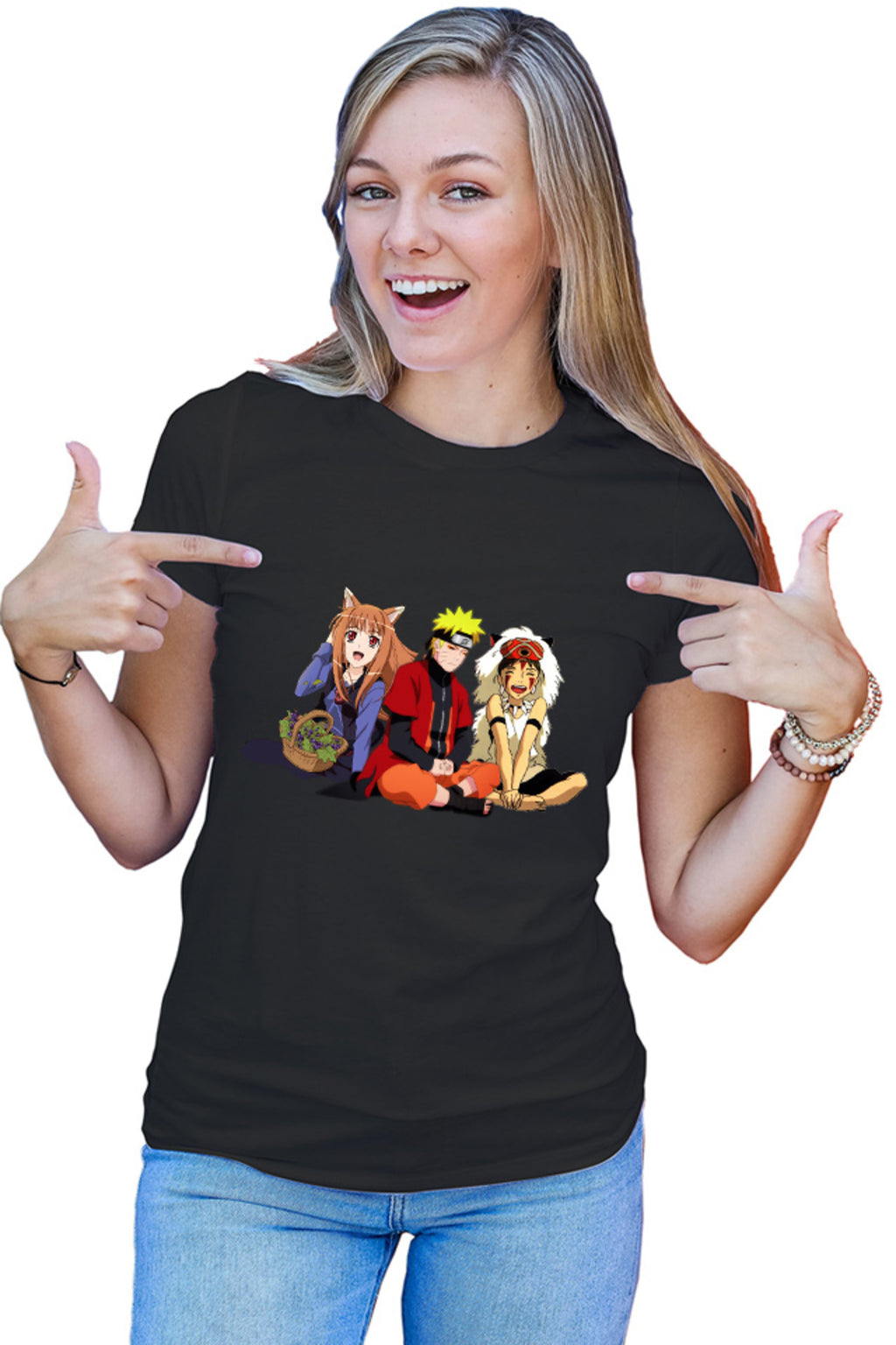 Tricou dama Spice And Wolf Holo Naruto Anime Eater