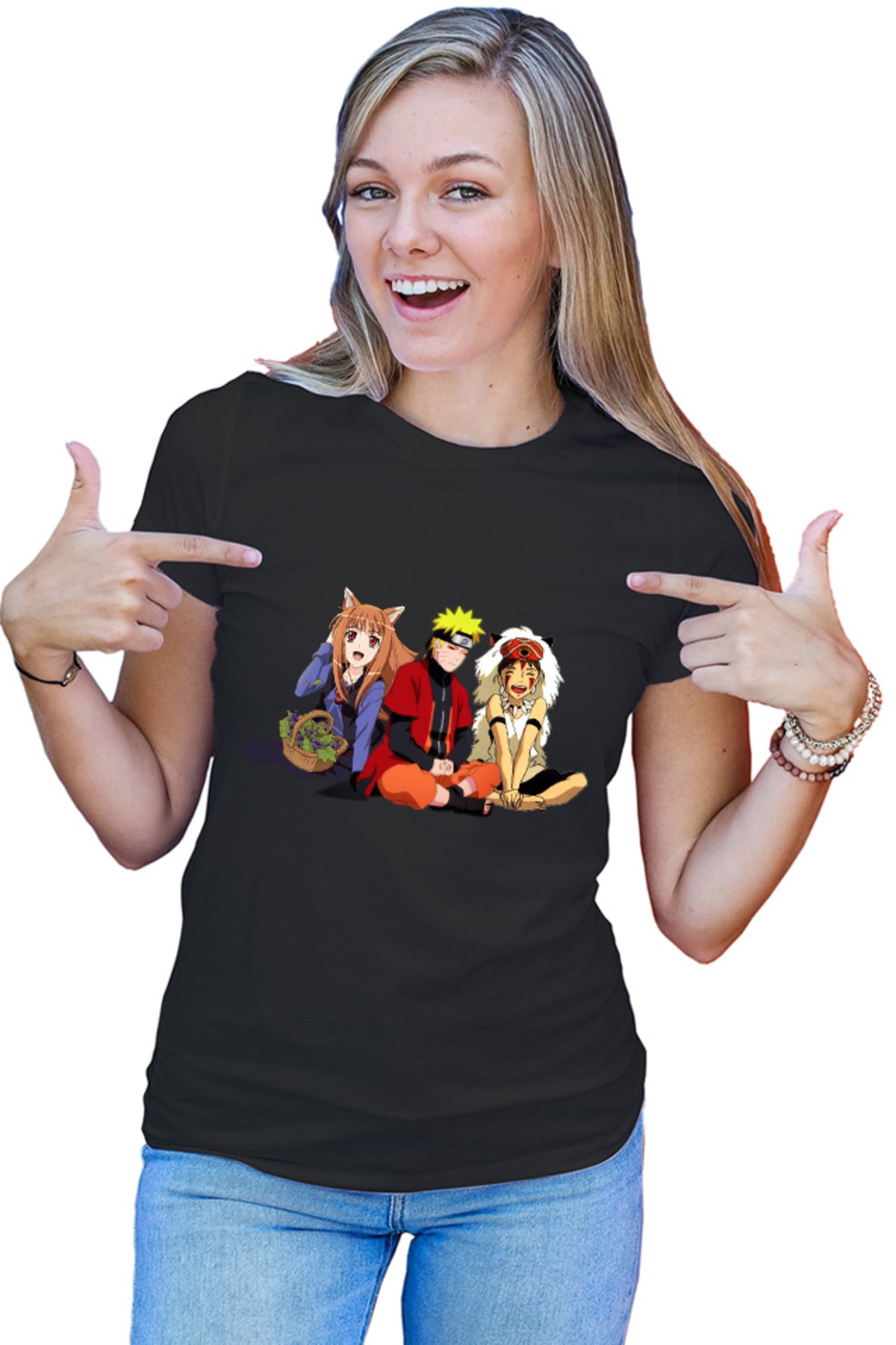 Tricou dama Spice And Wolf Holo Naruto Anime Eater