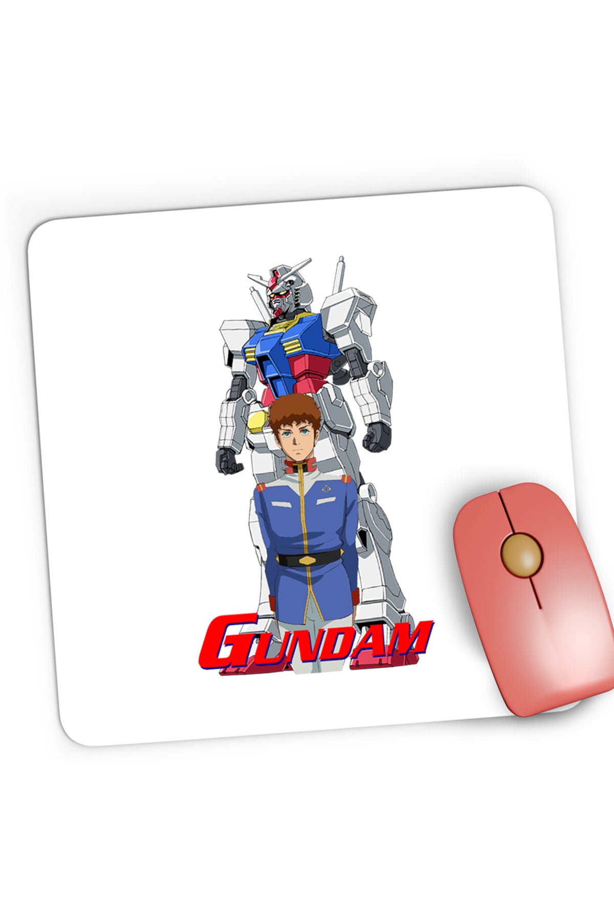 Mousepad Gaming dam Amuro Ray Robot Anime Monster, 21x19 cm