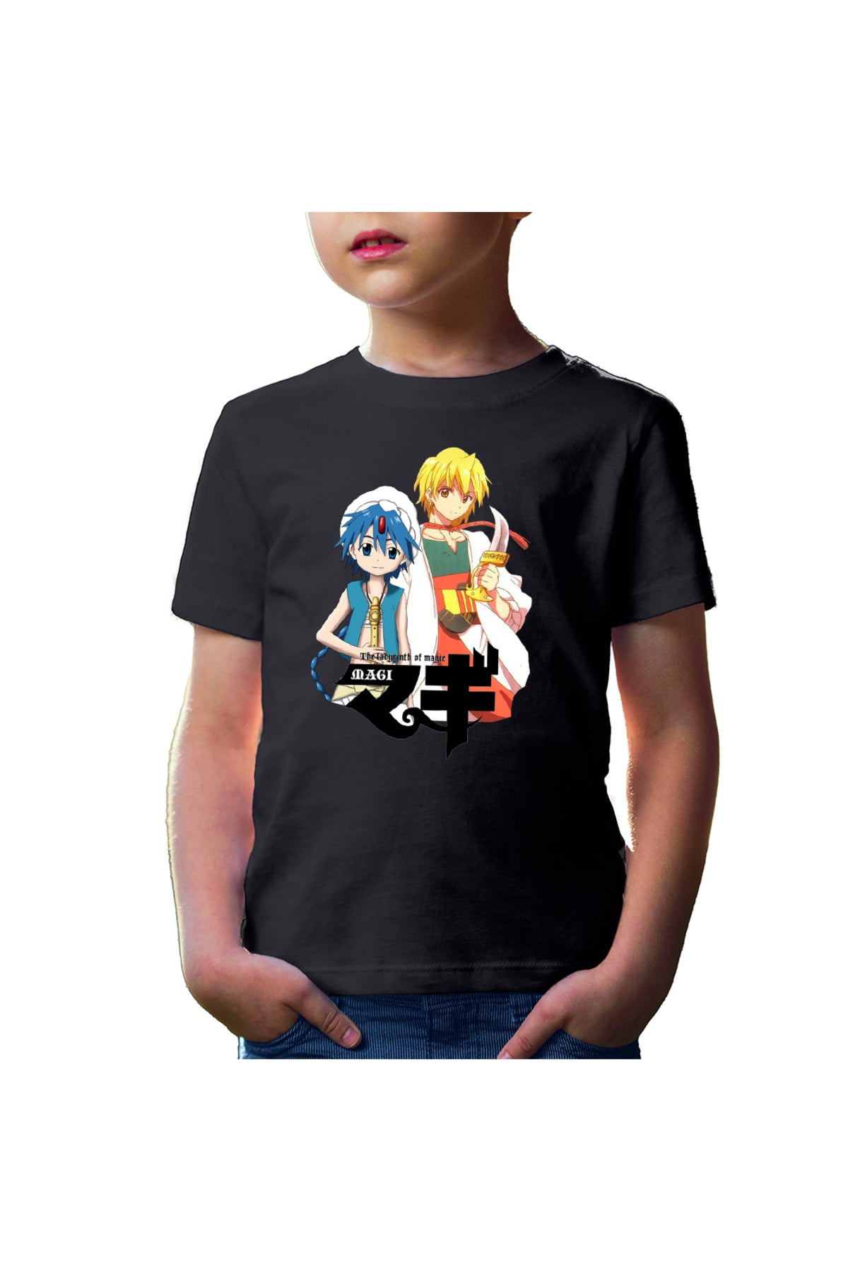 Tricou copii Magi The Labyrinth of Magic Aladin Alibaba Flute Sword