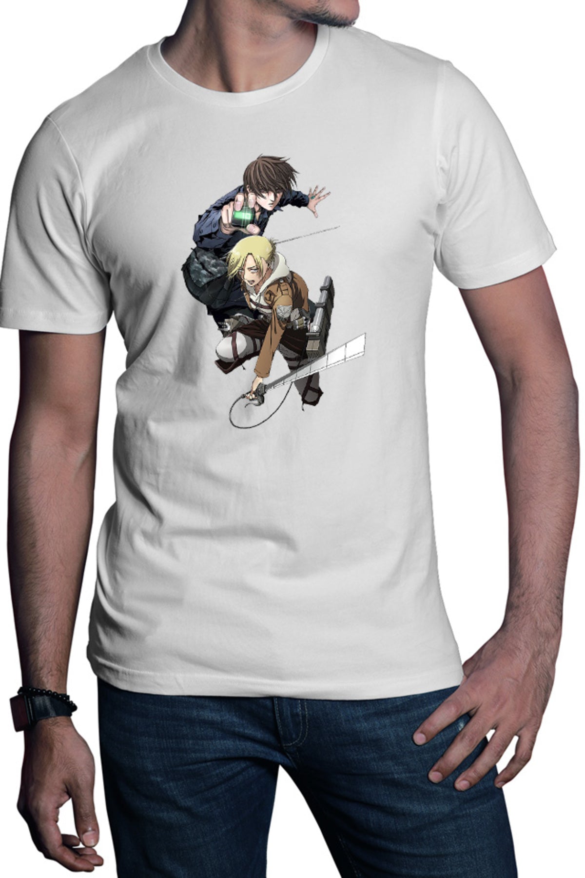 Tricou barbati Btooom! Sakamoto Ryouta AOT Annie Fight Monsters Sci-fi Cosplay