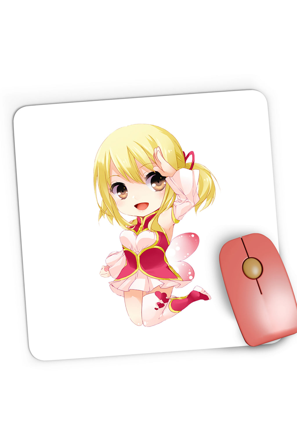 Mousepad Gaming Fairy Tail Love Story Valentine Day Anime, 21x19 cm