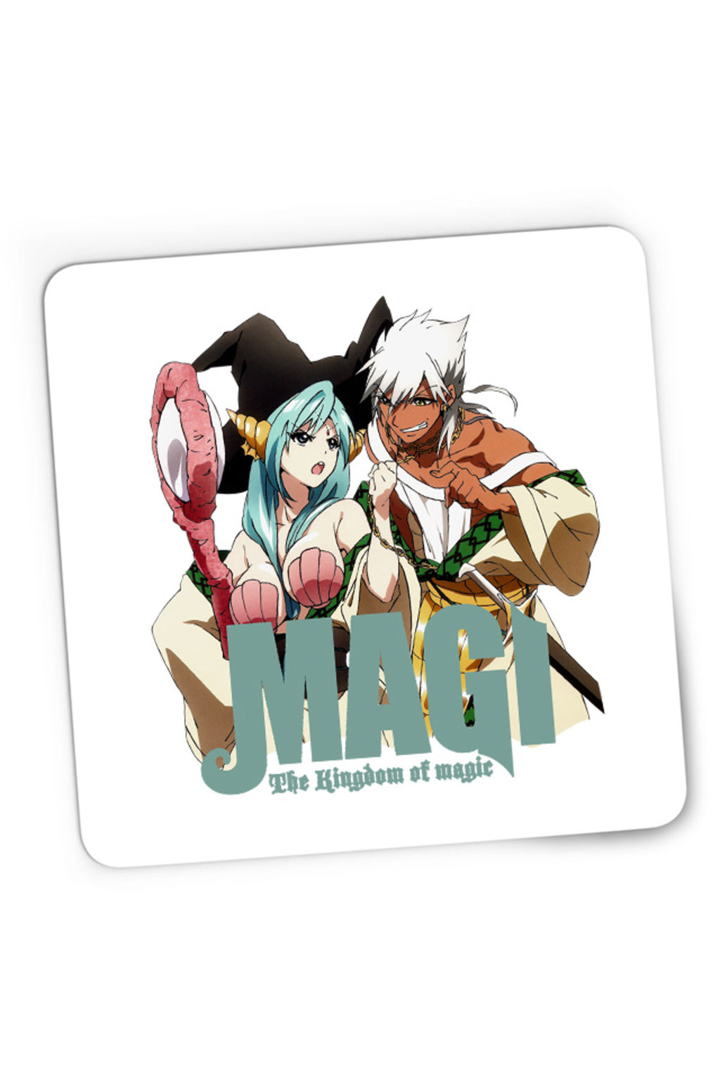 Mousepad Gaming Magi The Labyrinth of Magic Desene Animate Sharrkan Yamraiha, 21x19 cm