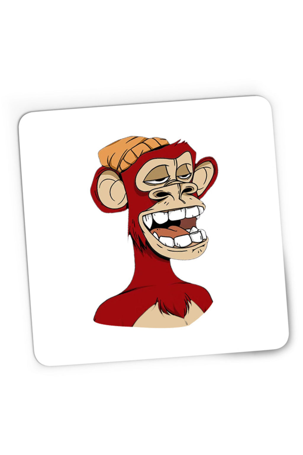 Mousepad Gaming NFT Monkey Artist Brilliant Idea Concept Block Chain, 21x19 cm